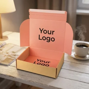 Modern Minimalism Corrugated Custom Mailer Box for Luxury Minimalist Brand Packaging Eco-friendly Recyclable