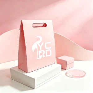 Multi Color Matte Die Cut Handle Paper Gift Bag Custom Logo Luxury Wedding Jewelry Cosmetic Boutique Packaging Tote Bag