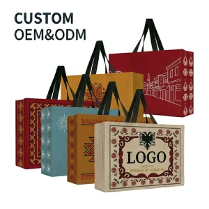 Multi Colors Reusable Brand Woven Shopping Fabric Carry Dust Water Proof Storage Non woven Bag for Advertise With Handle