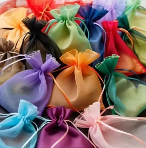 Multi Colors Size Mesh Organza Bags 13x18cm Organza Fabric Bag for Jewelry Gift Packing
