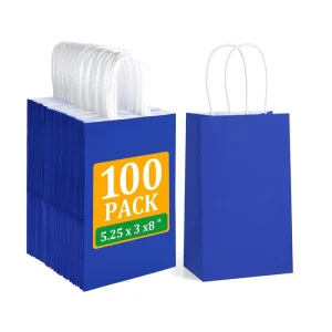 Multi Functional Kraft Paper Bag for Shopping Storage Gift Wrapping and Daily General Use
