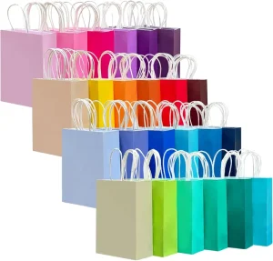 Multi Purpose Custom Kraft Paper Bag Sports Themed Design for Gym Outdoor Activities and Event Use