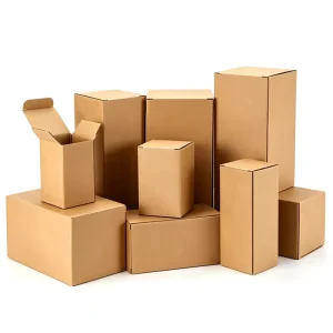 Multi Size Eco Friendly Recycled Materials Kraft Corrugated Carton Folding Structure with Matt Lamination for Clothing Packaging