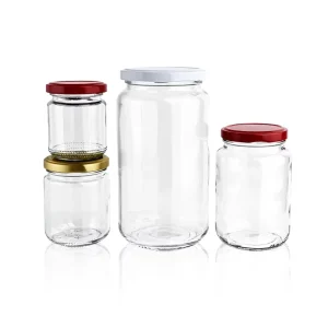 Multi Size Empty Round Glass Honey Jar Airtight for Honey Jam Canned Food