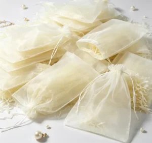 Multi Size Multi Color Organza Drawstring Bags Sheer Mesh Gift Pouches for Wedding Favors Jewelry Packaging