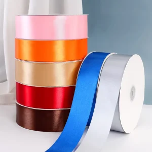 Multi color 4CM Polyester Gift Packaging Ribbon Cake Decoration DIY Material Gift Box Ribbon Flower Packaging Ribbon