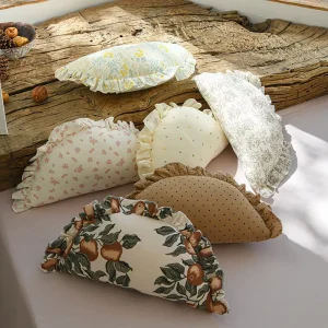 Multifunctional Cotton Throw Pillow Polyester Filling Plants Flowers Baby Dumpling Pillow Decor Throw Pillows Home Decor Cushion