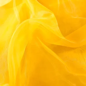 Multiple Colors European Organza Fabric Roll 100% Polyester Translucent Customizable for Stage Party Wedding Decor
