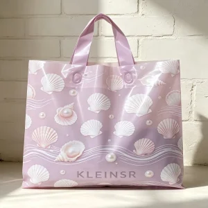 Multiple Colors Optional Transparent Plastic Shopping Handheld Thickened Durable Bag