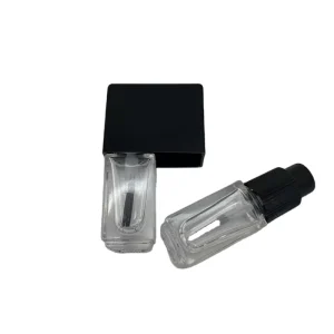 N2088 Square 5ml Twin Nail Polish Glass Bottles Empty