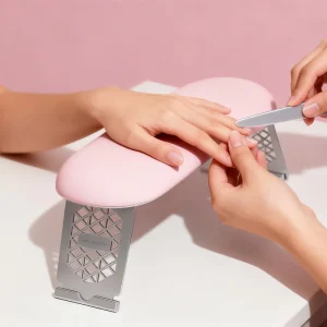 Nail Arm Rest Square Waterproof Stain Resistant Leather Acrylic Nails Cushion Foldable Hand Pillow