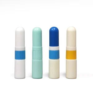 Nasal Inhaler 5ml Plastic Blank Nasal Inhaler Stick for Filling Essential Oils with Wicks and Roll on Bottle