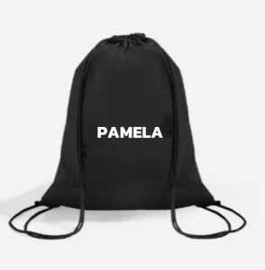 Natural Black Cotton Canvas Drawstring Dust Bag with Rope Handle Custom Printing Recyclable Hat Cap