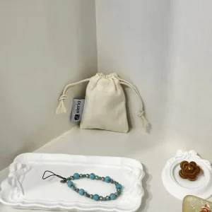 Natural Organic Cotton Drawstring Bags Custom Small Cotton Drawstring Bag Pouch for Necklace Dust Packaging