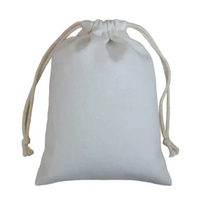 Natural Recycled Organic Cotton Pouch Custom Drawstring Dust Bag Covers for Handbag OEM Server LOGO Dust Bag