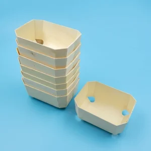 Natural Wood Tea Caddy Box Round Eco Bamboo Style Loose Tea Herb Spice Packaging Box