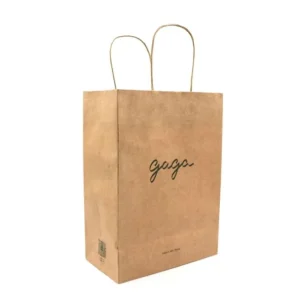 New Arrival Custom Printing Jewelry Packaging Decoration Gift Shopper Paper Bag Party Event Packaging Kraft Paper Bag