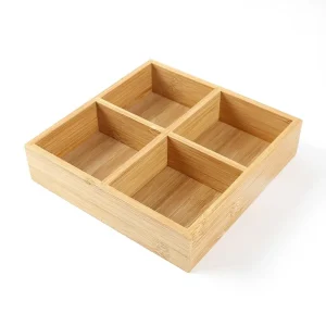 New Arrival Engagement Banquet Tabletop Decor Set Wedding Dried Fruit Box Tray Basket Bamboo Modern Minimalist Elegant Ceremony