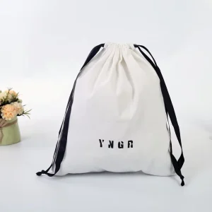 New Custom Printing Handbag Shoe Dust Drawstring Bag Cotton Packing Draw String Dust Bags