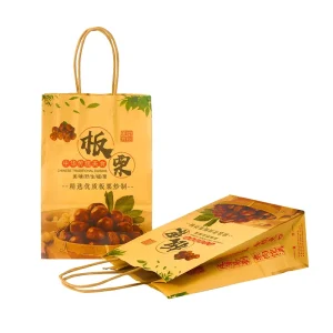 New Design Paper Bag with Handle, Kraft Bags for Paper Packaging