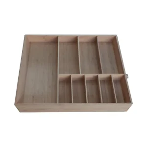 New Releases Classic Eco Friendly Bamboo Storage Cabinet Kitchen Pantry Organizer Drawer Divider Vintage Utensil Holder