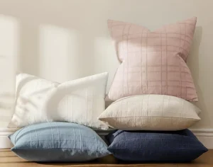 New Style Double sided Checkered Jacquard square Pillow Cover Modern Minimalist Throw Pillow Home Decor Cushion