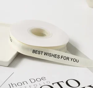New Wide Ribbon Satin Gift Decoration Ribbons Single Side Custom for Packing