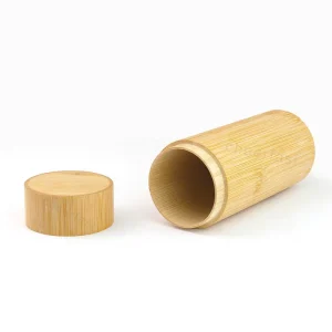 Newest Design Customized Tea Leaf Bamboo Box Custom Your Logo Round Bamboo Box With Lid Strong and Durable Small Wooden Boxes