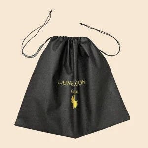 Non-Woven Recyclable Biodegradable Dustproof Bag Black Clothes Dust Travel Packaging Custom Logo Large Drawstring Shoes