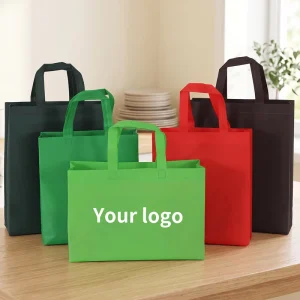 Non Woven Supermarket Shopping Bag PP Nonwoven Reusable Grocery Bags Eco Friendly with Handle