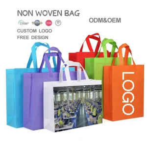 Non-woven Shopping Bag Factory Custom Recyclable Eco-friendly Reusable Promotion Non Woven Shopping Bag for Supermarket