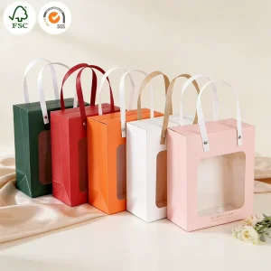 ODM OEM Luxury White Paper Gift Bags Magnetic Closure Handles Embossing Reusable Recyclable for Weddings Bridal Baby Showers