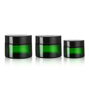 ODM OEM Supplier Factory 5g 10g 15g 30g 50g 100g Custom Color Glass Jar Empty Glass Pot Bottle for Eye Cream Lip Balm with Aluminum Plastic Lid