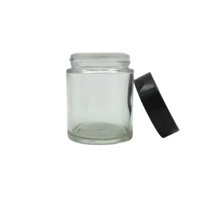 ODM OEM Supplier Glass Container New Design 4oz Glass Jar with Black Lid 120ml Manufacturer