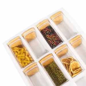 OEM Clear Multifunctional 350ml Food Grade Glass Storage Jars with Rubber Seal Customizable Household Kitchen Canister Jar