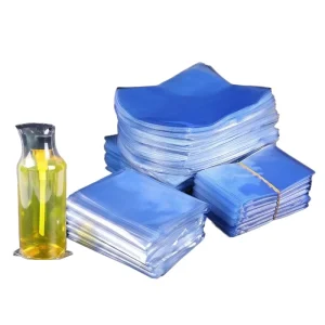 OEM Custom Antistatic PVC Curved Heat Shrink Wrap Bags Transparent Film for Perfume Cosmetic Bottle Packing