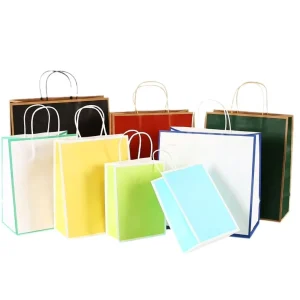 OEM Logo Printing Paper Bag Factory Luxury Gift Shopping Kraft Paper Bag