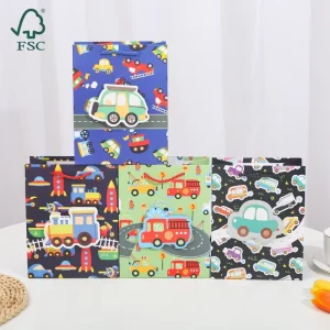 OEM Luxury Custom 3D Bear Automobile Boy Dinosaur Paper Shopping Bag with Fur Luxury Gift Bag