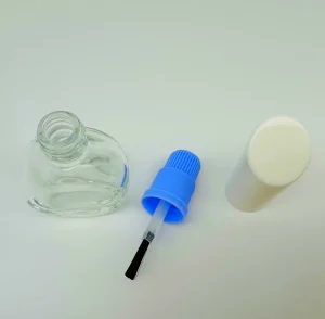 OEM ODM Custom Empty Glass Nail Polish Bottle 60G Screen Printed Cap Brush Screw Type Nail Polish Oil Custom Color