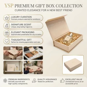 OEM Premium Nude Beige Magnetic Closure Rigid Box Custom Perfume PR Kit Packaging Box with Crinkle Paper and Shredded Filler
