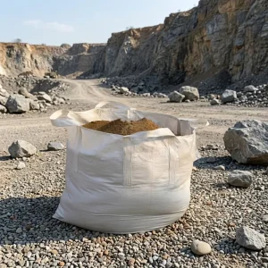 Open Top Port Handling FIBC Bulk Bag with Heavy Duty Lift Loops