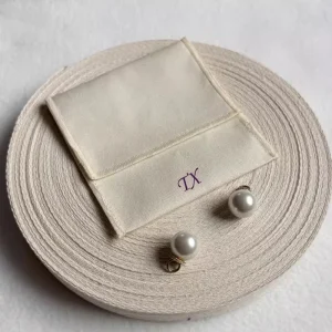 Organic Cotton Gift Bags Storage Packing Flap Envelope Dust Bag Pouch for Handbags Clothes