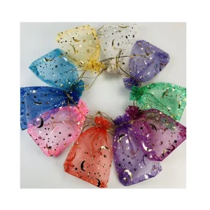 Organza Bag for Household Gift Candy Shopping Use with Hotstamp