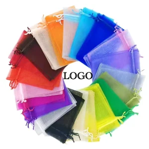 Organza Gift Bags & Pouches Customizable Sizes Shinny Surface Package Use