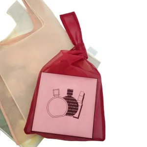 Organza Handbag With Custom Label Logo Silk Print Logo Embroidery Logo for Jewelry Pouch Makeup and Gift Packaging