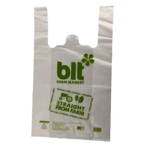 PE Eco Friendly Custom Printing Logo Customed Logo T shirt Bags for Shopping