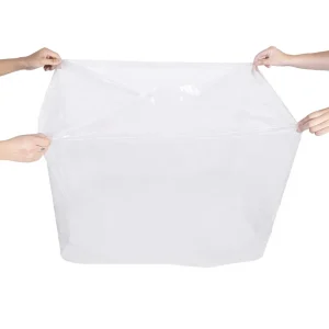 PE Four Sided Extra Large Clear Plastic Dust Bag Industrial Heavy Duty Square Bottom Dustproof Bag