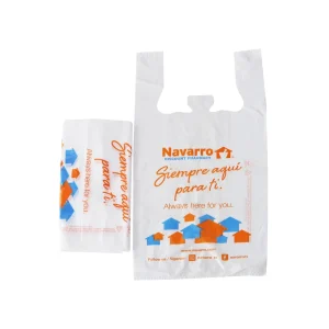 PE Popular Disposable Plastic T shirt Shopping Polythene Bag Supermarket Bag Customized Logo Customized Size