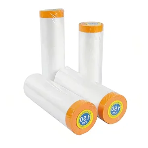 PE Pressure Sensitive Single Sided Transparent Masking Film for Automotive and Painting Use