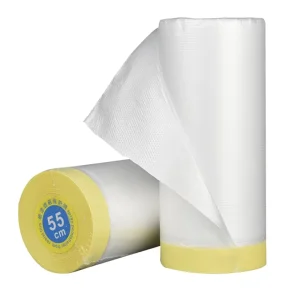 PE Rubber Adhesive Single Sided Low Noise Crepe Paper Tape Masking Film Dustproof Automobile Paint Protective Film